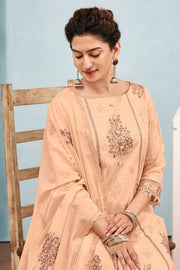 Premium Cotton Embroidered Daily Wear Palazzo Suit